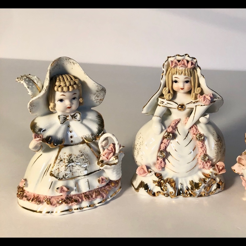 Lefton Cinderella & Little Bo Peep Figurines